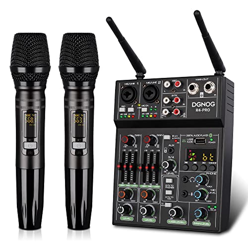 Buy 4 Channel Audio Mixer,USB Audio Interface Mini DJ Mixer With