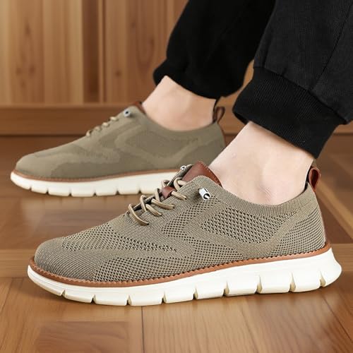 Breeze Shoes for Men Oxfords, Breathable Mesh, Business Casual Shoes,Lightweight Sneakers Walking Shoe3