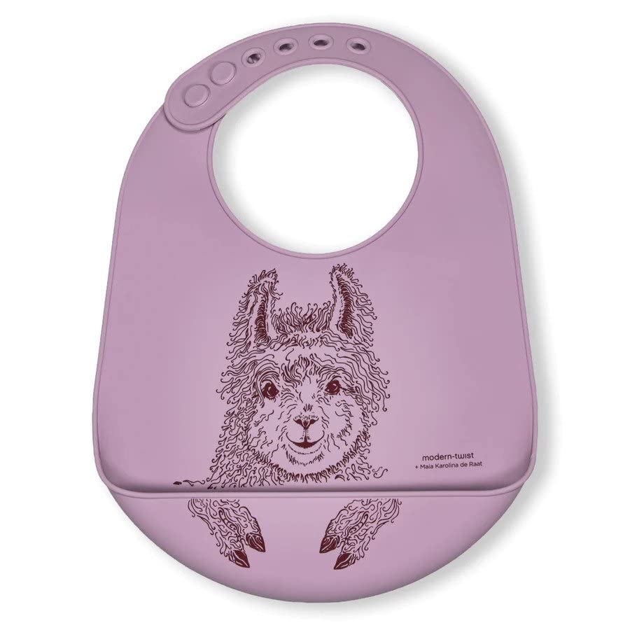 MODERN-TWIST Bucket-Bib, Mama Llama – Lovely Lavender