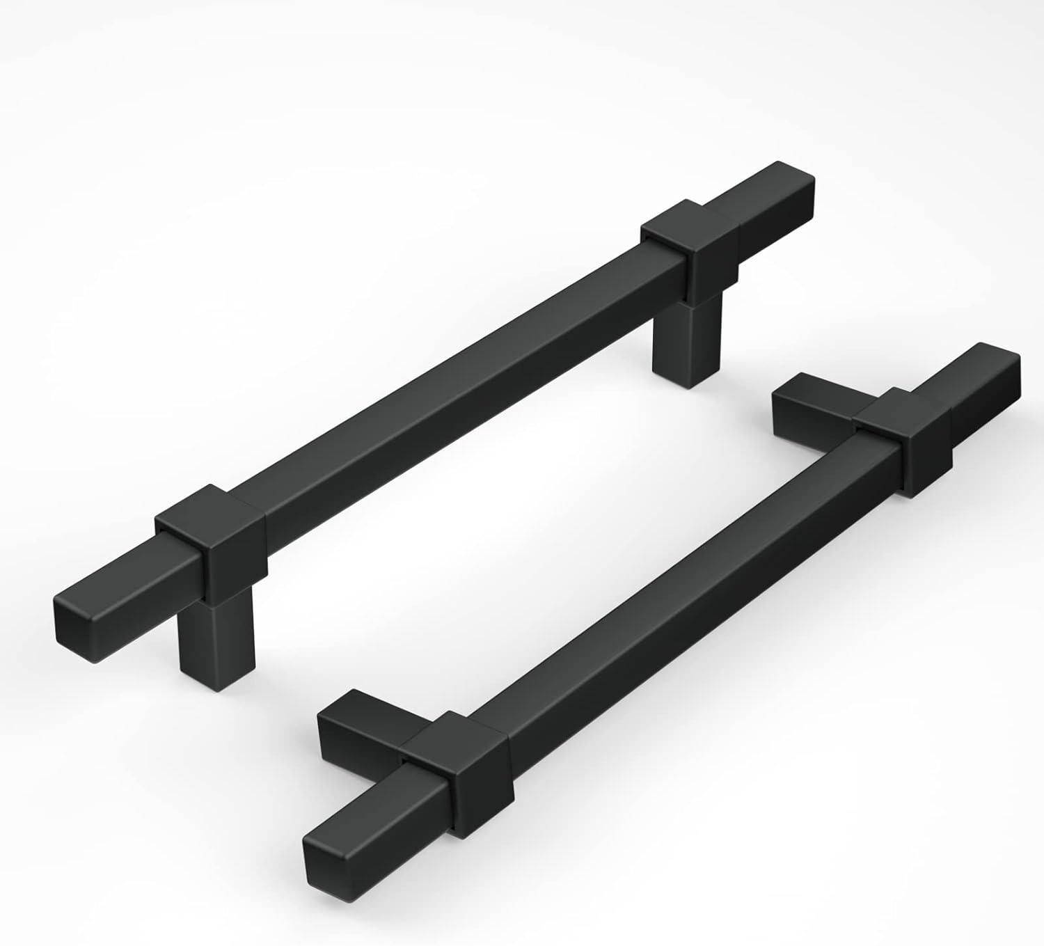 goldenwarm 10 Pack Pulls Black Matte Black Drawer Pulls for