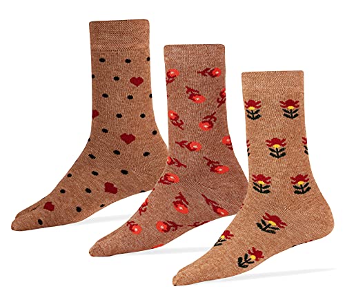 Image of RC. ROYAL CLASS Women's Warm Woolen Calf Length Thick Terry /Towel Multicolored Socks(Pack of 3 Pairs)(Winter wear socks)