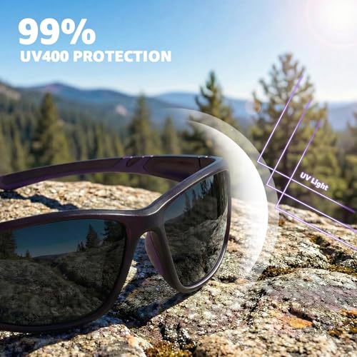 Image of Myiaur Polarized Photochromic Running Sunglasses For Men Women UV400