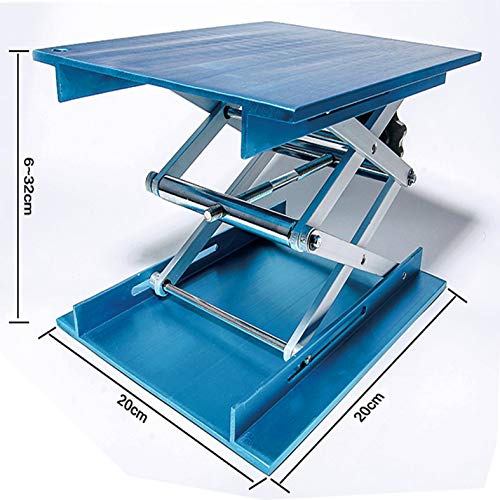OESS Lift Table Lab Stand Lifter Scientific Scissor Lifting Jack Platform 8''X 8'' Aluminium Oxide