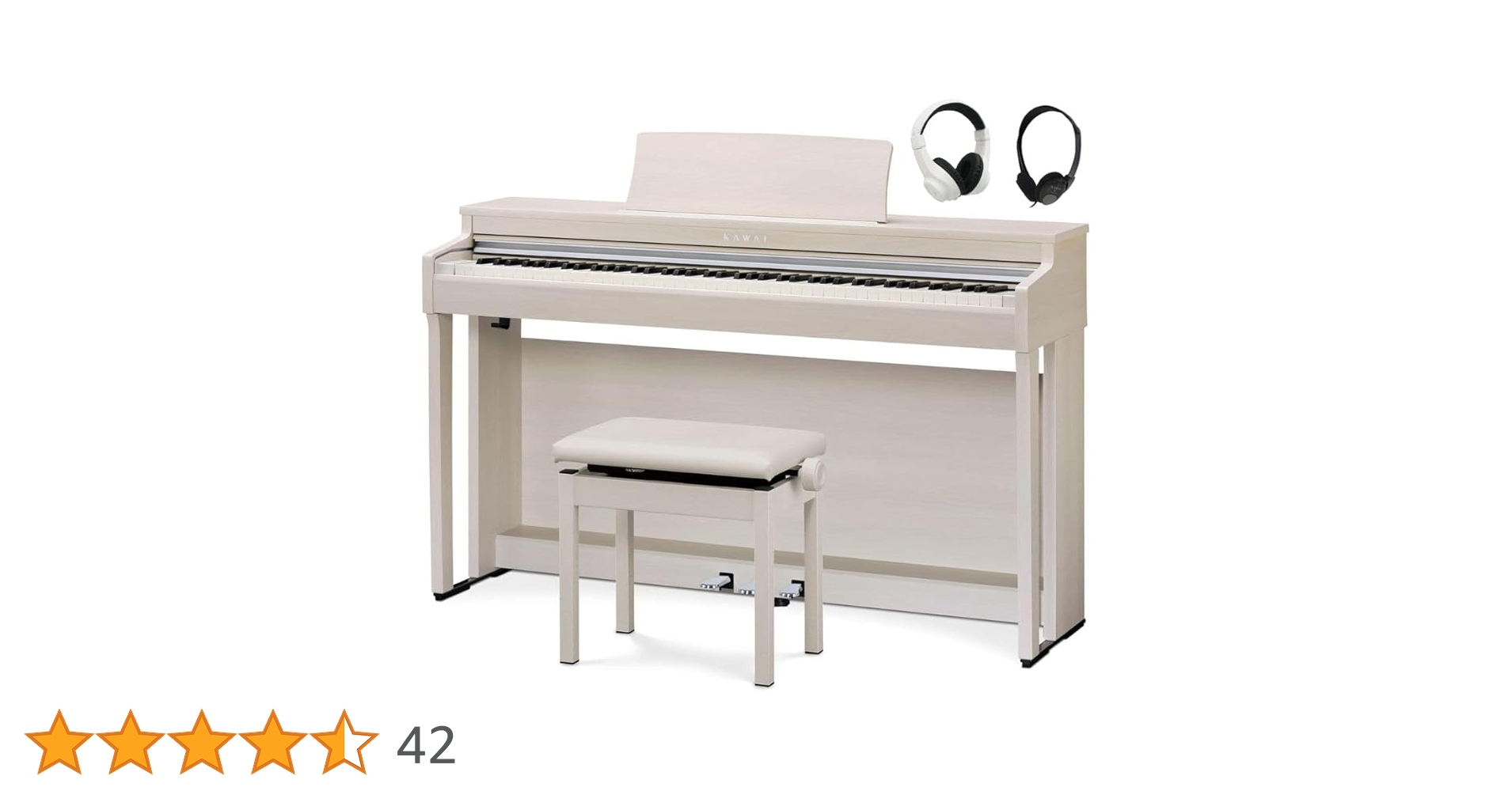 超美品】 KAWAI CN201A 2024年3月購入品 ホワイト フル装備 超美