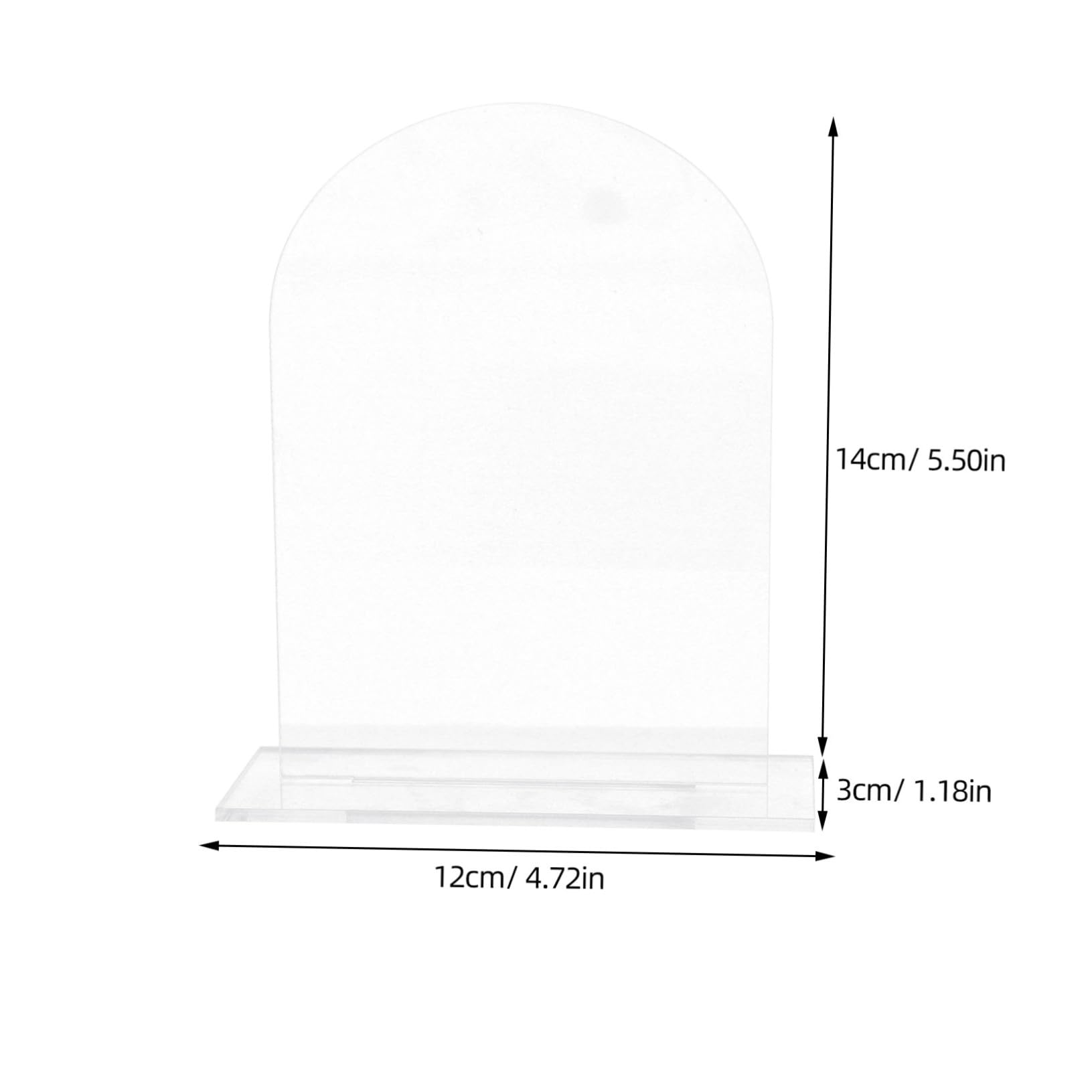 Cabilock 6 Pack Acrylic Table Sign Stand Wedding Acrylic Numbers for Decor Strong Table Number Cards