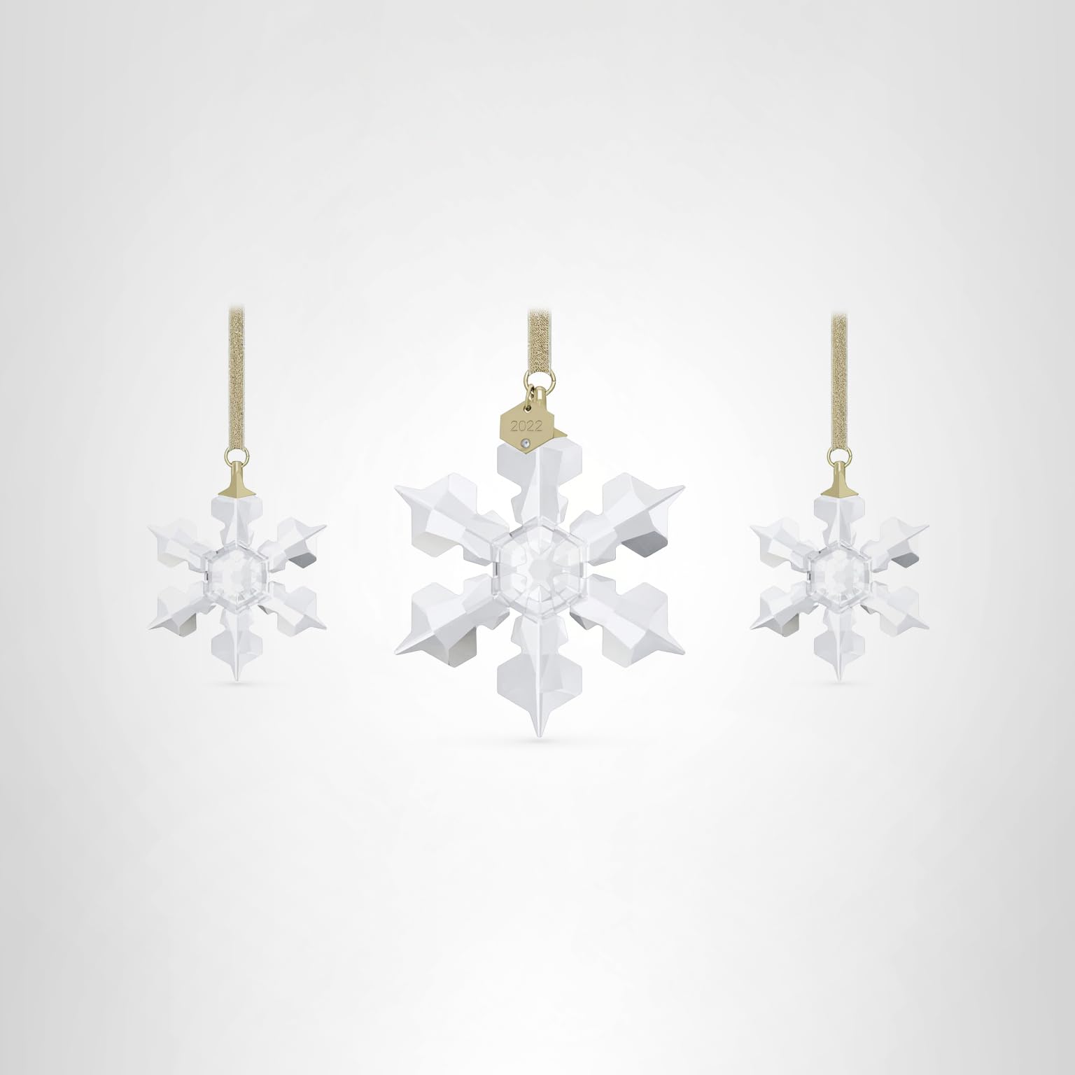 Amazon.com: Swarovski Annual Edition Set of Snowflake Ornaments
