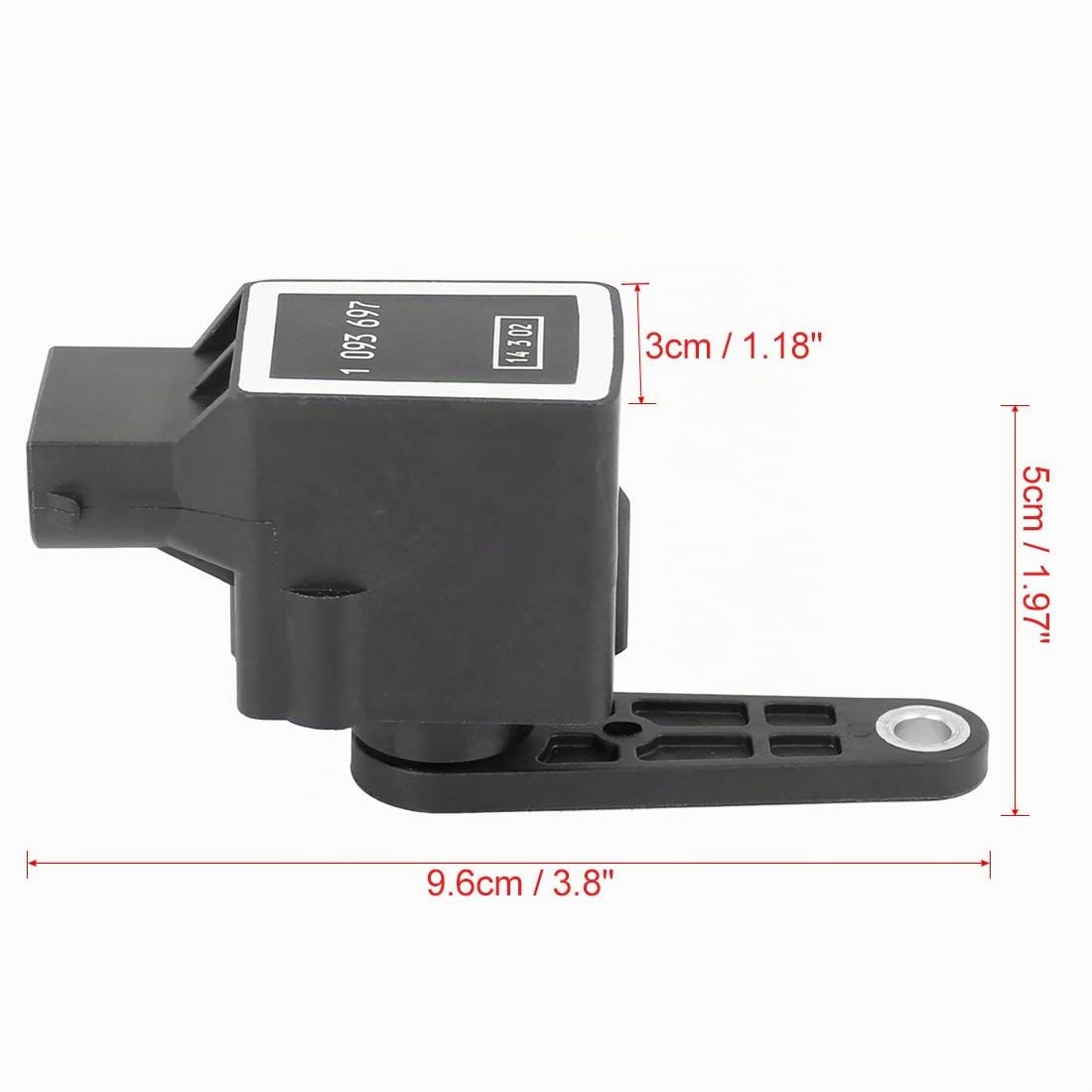 Sensore di livello di altezza nero per BMW E46 E38 E39 E60 E61 1997-2010 37141093697 37140141444