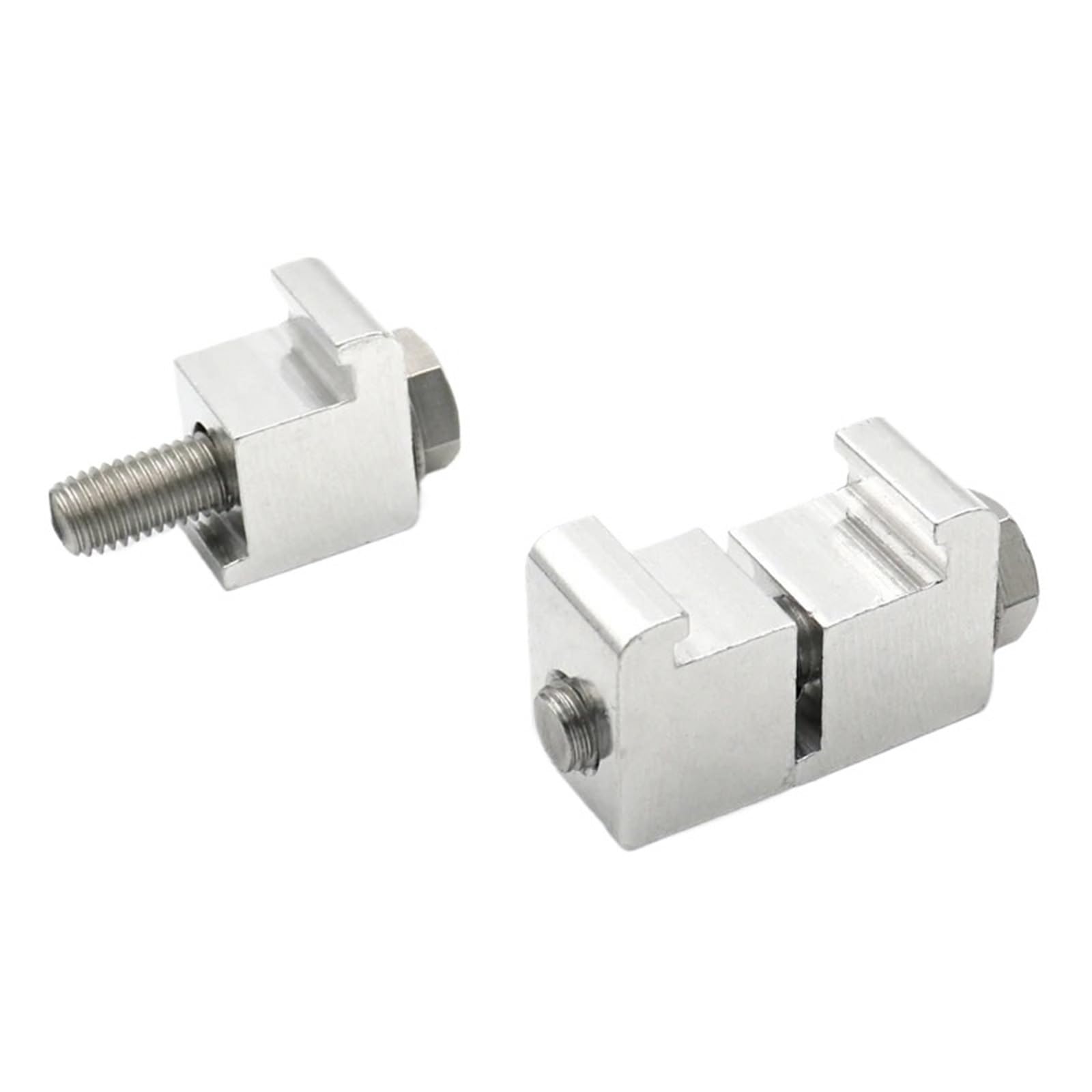1pcs Single Double C-Type Wall Caliper Clamp Vacuum Flange M8 M10 M12 Aluminum Alloy Bolt Hook Blind Vacuum Fittings