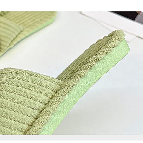 Women Fashion Bowknot Slip-on Home Slippers Soft Fleece Lightweight Indoor Outdoor Shoes4