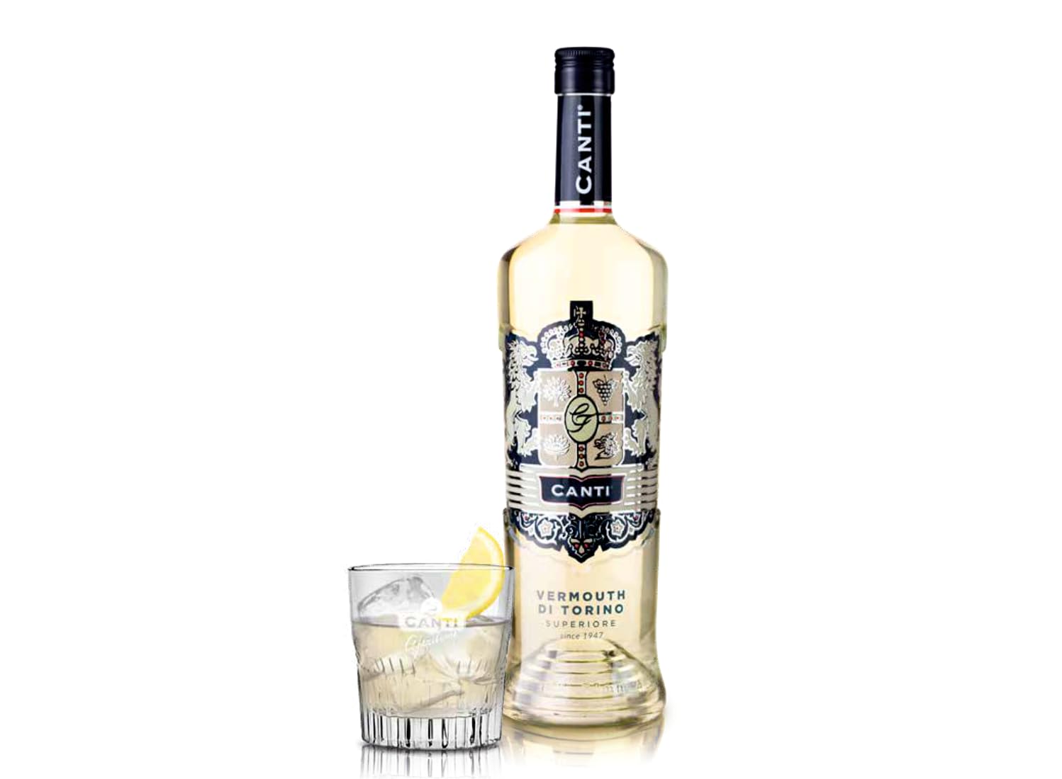 Canti - Überlegener Weißer Wermut aus Turin, Zitrus-Aperitif, Noten von Gewürzen, Blumen und Römischem Wermut, 1L