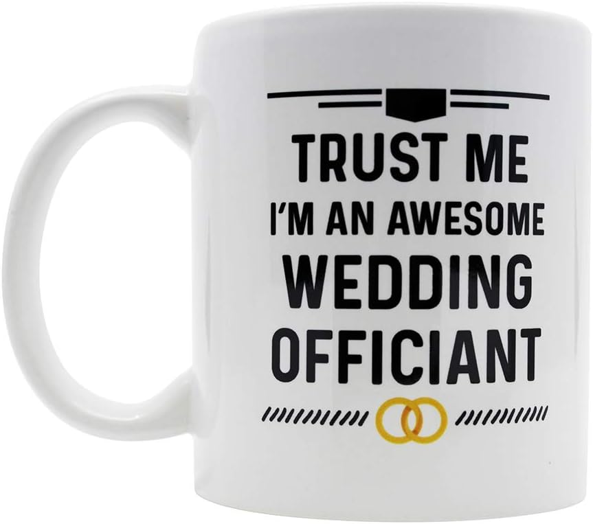 Casitika Wedding Officiant Gift Coffee Mug. Trust Me I'm An Awesome Wedding Officiant 11 oz White Ceramic Mug. Great Idea as a Gift for a Pastor. - Image 2