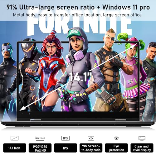 Funyet Touchscreen Laptop Computer, 14 Inch 2 In 1 Gaming Laptop, Intel Core I7-1265U (Up To 4.8 Ghz), 16Gb Ram 1Tb Ssd, 1920 X 1080, Backlit Keyboard thumb #2