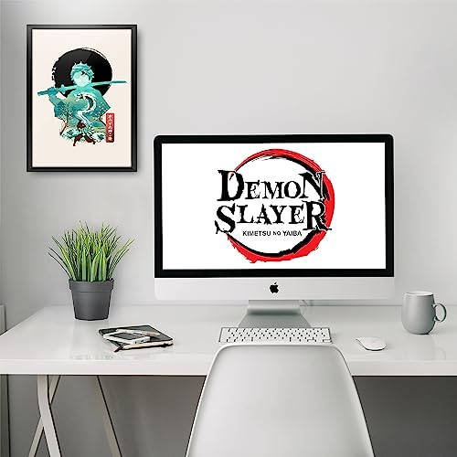 Image of MCSID RAZZ - Demon Slayer - Water Breather - Tanjiro Design A4 Size Poster (With Frame) - Best Gift For Demon Slayer Fans /Best Artifacts To Your Home & Decor /For Anime Fandom