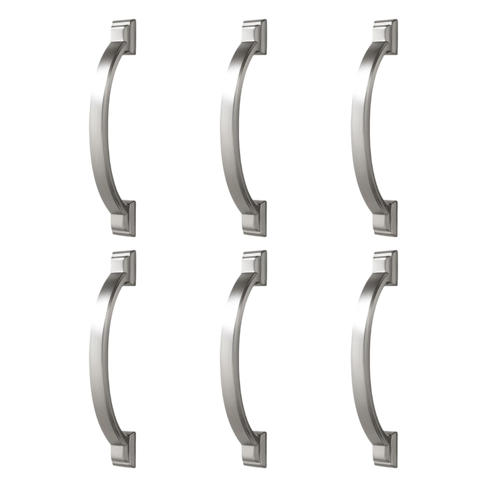 6pcs Wardrobe Handles Stylish Upgrades Rustproof Pulls Installation Uprgades for Bedroom Cabinets Dresser Drawers Easy Installs Wardrobe Handles