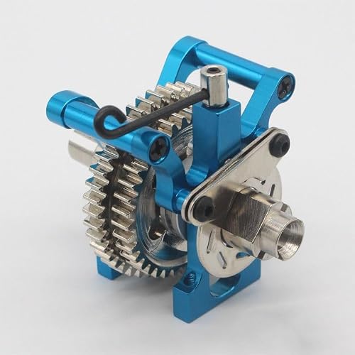 VERBANA for HSP 02076 02040 02041 RC Car Metal Gears 2 Speed Transmission Complete Kit Spare Part for HSP 94122 94102 44T and 39T 1/10 RC Model Car Accessories Part (Color : 02076B-SET)