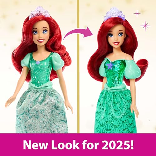 image for Mattel Disney Princess Ariel Doll in Sparkling Fashion with Removable 