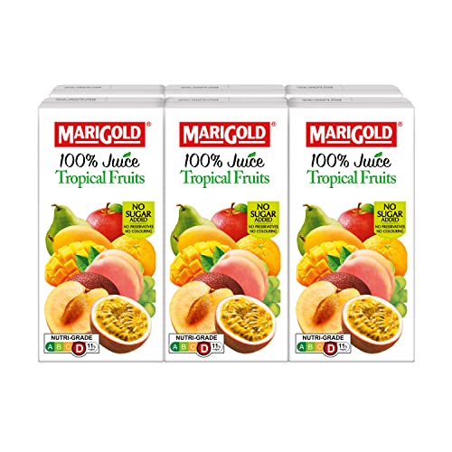 MARIGOLD 100% Juice Tropical Fruits 6x200ml ml (Pack of 6)