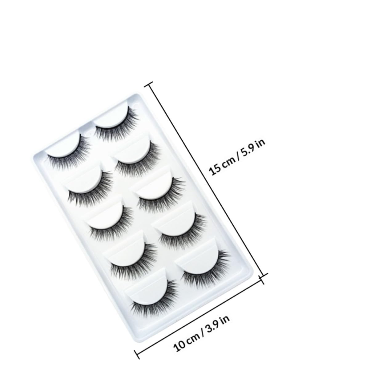 MAGICLULU Faux Cils Naturels 10 Paires pour Maquillage Yeux, Fibres Chimiques Noirs, Réalistes et Faciles à Utiliser, Adaptés Usage Personnel et Professionnel