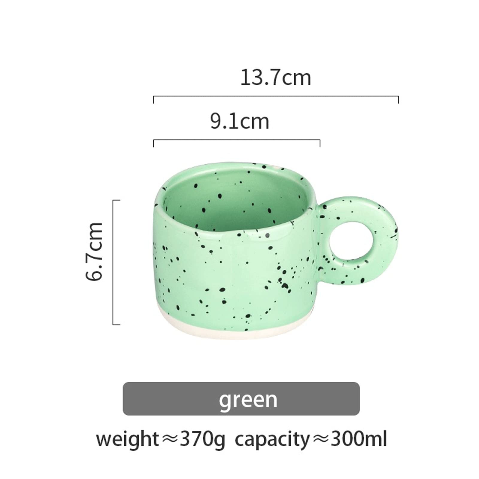 Taza de café de Viaje con asa de Anillo, Taza de cerámica de Color Caramelo, Taza de café con Leche, artículos para Beber para el hogar y la Oficina, Tazas con asa para Horno microondas (púrpura)