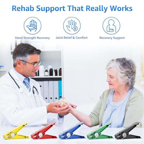 FitBeast Finger Exerciser Set – 5 Resistance Clips for Hand Therapy, Grip Strength & Dexterity – Ideal Finger Strengthener for Rehab, Stroke Recovery, Arthritis, Seniors & Athletes - Image 6