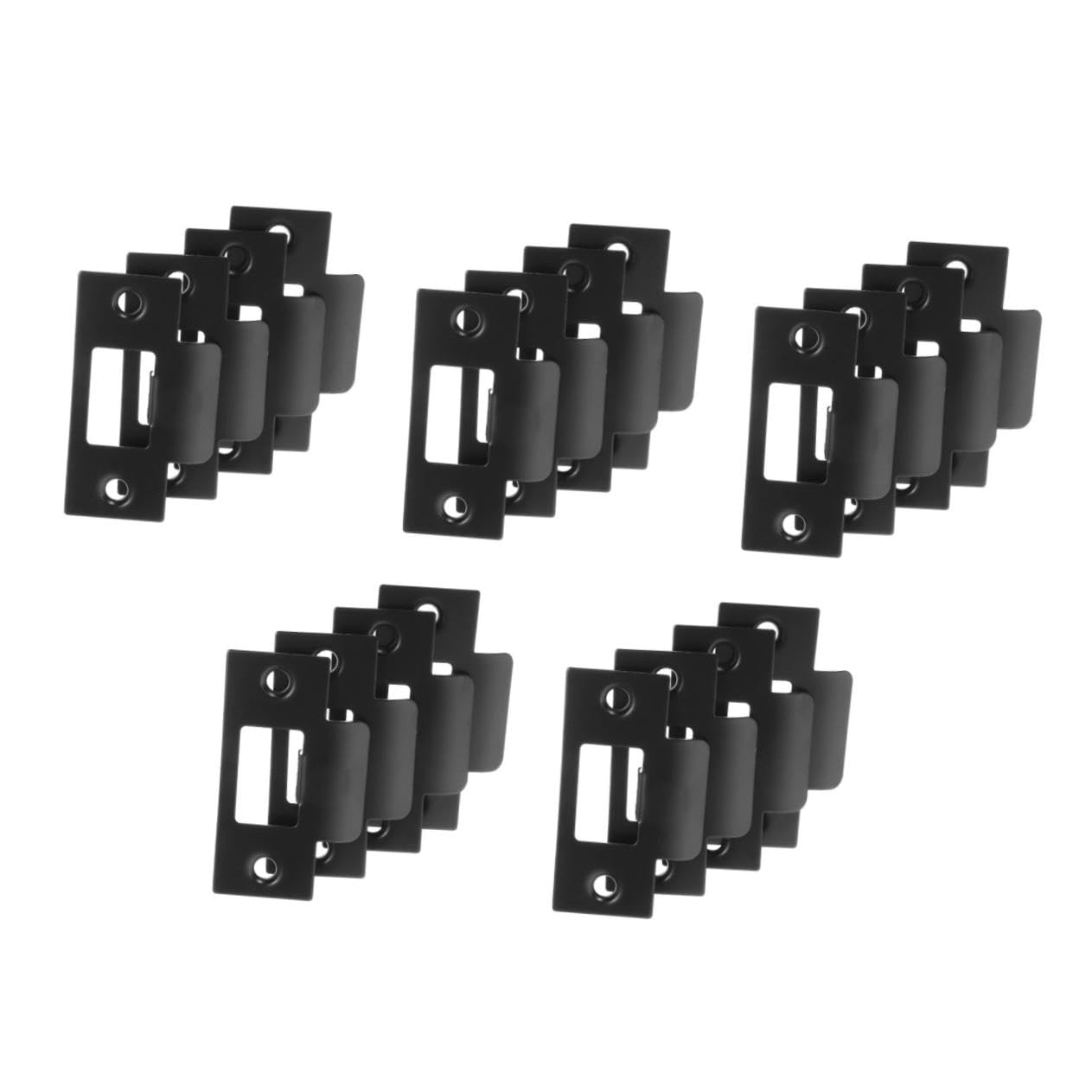 DOITOOL 5 Ensembles Bloc Came Gâche Attraper Porte Dessiner La Pince De Verrouillage À Bascule Extenseurs Plaque De Sécurité À Pêne Dormant À Clé Black Acier Inoxydable 4 Pièces * 5
