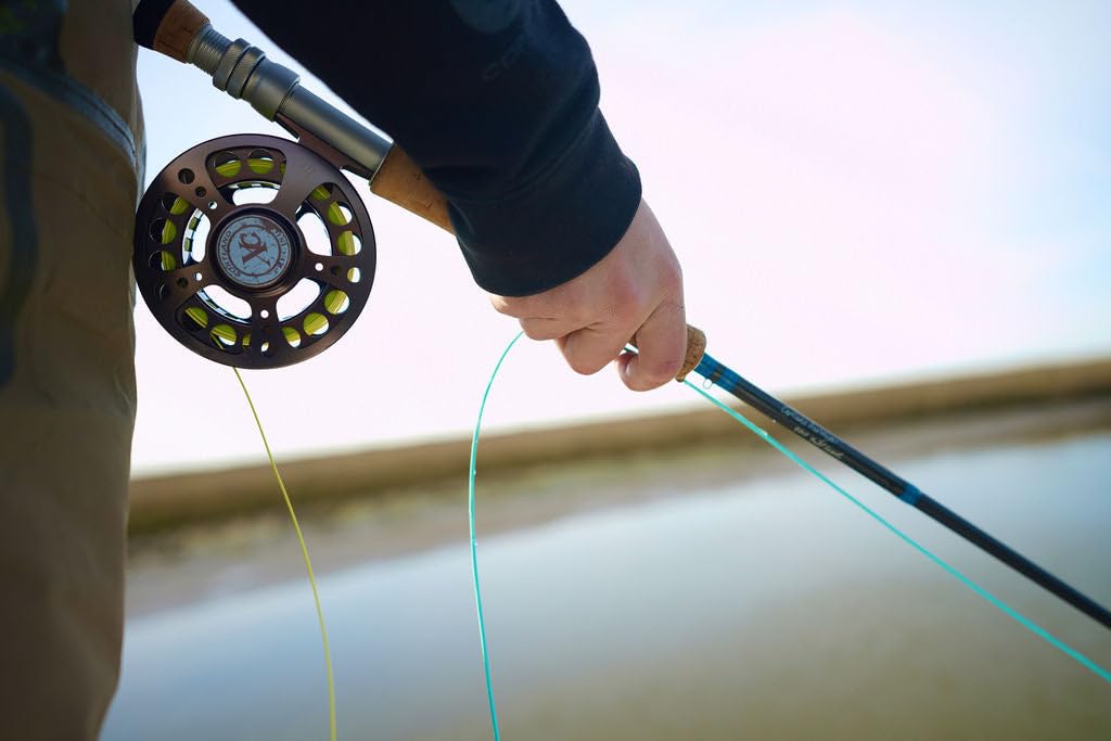 Cortland All Purpose XP Saltwater Fly Line, Aqua Blue/Pale Yellow 100ft, WF7F