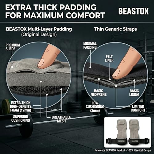 Image of Performance Lifting Straps, Premium Suede, Deadlifts, Rows, Pull-Ups, Weightlifting