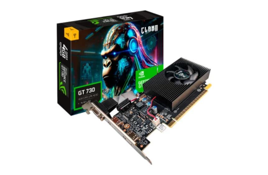 PLACA DE VÍDEO GPU NVIDIA GEFORCE GT730-4GB DDR3-128BIT - HDMI/HDMI/VGA - CLANM