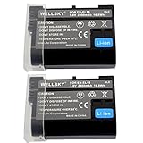 WELLSKY EN-EL15 EN-EL15a EN-EL15b EN-EL15c 2個 互換バッテリー [ 純正品と同じよう使用可能 純正充電器で充電可能 残量表示可能 ] ニコン Z6 / Z7 / Z6II / Z7II / Z8 / Zf / Z6III / Z5II / ZR