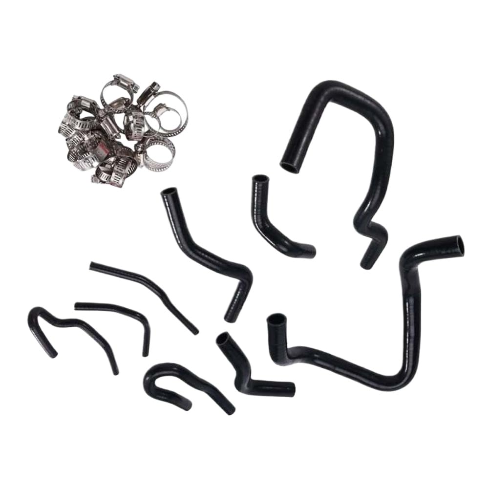 Radiator Hose Kit Compatible with Civic 1992–2000 D15 D16 SOHC EG EK(Black)
