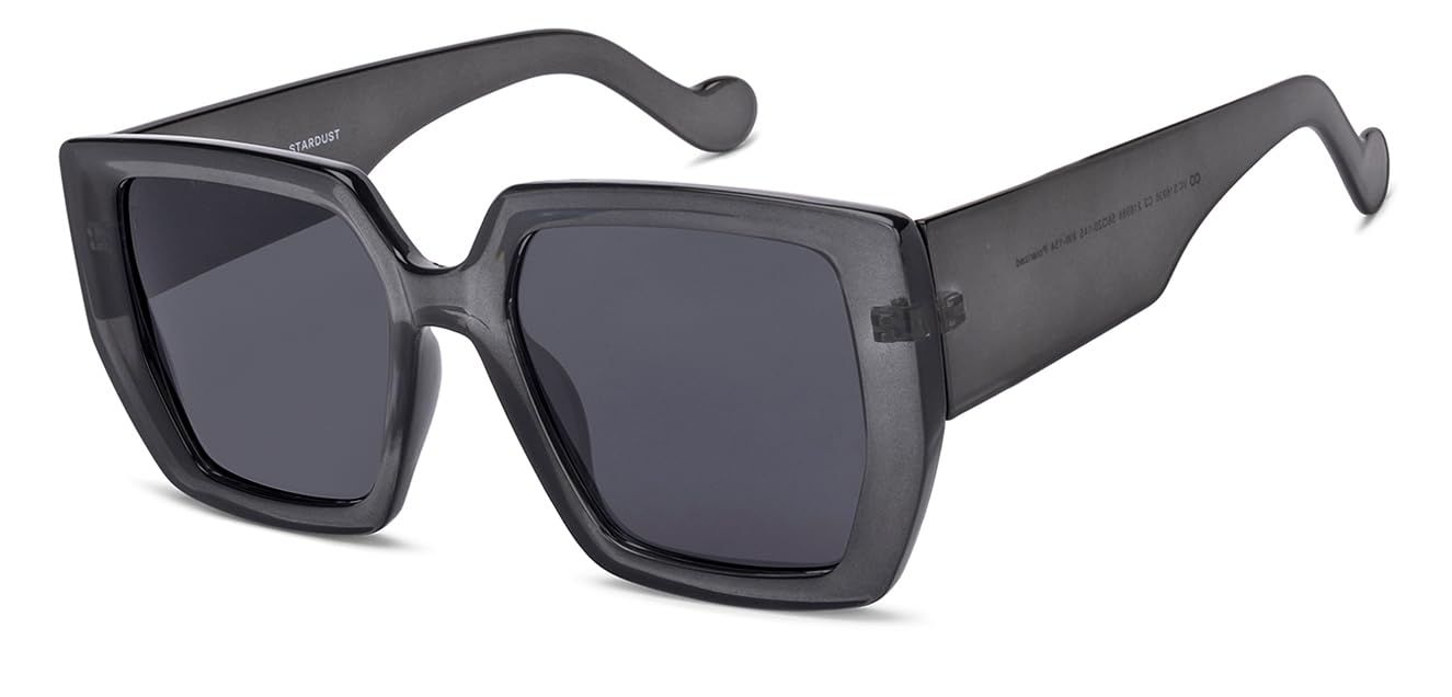 Vincent Chase By Lenskart | Half Rim Square | STARDUST | 100% UV Protected | For Men & Women | Small | VC S16928