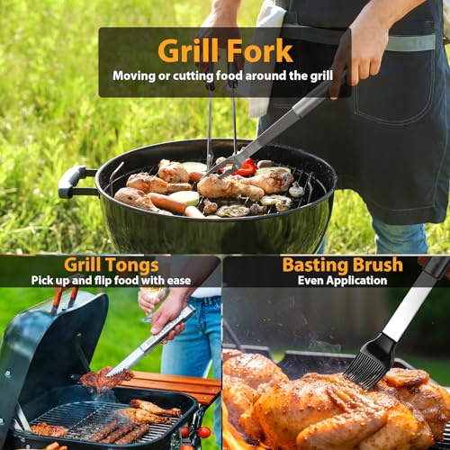 Set de utensilios para parrilla con estuche de aluminio miniatura 6