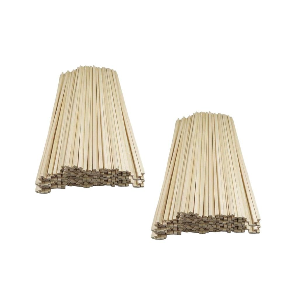 50 sztuk niedokończonych drewnianych kwadratowych kołków 400mm DIY Craft Sticks do tworzenia modeli samolotów(400x3x3mm)