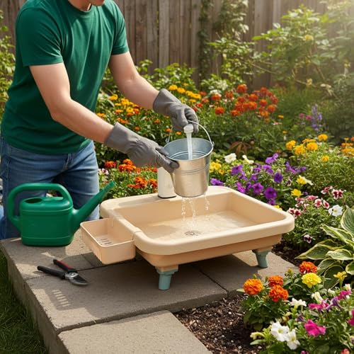 Lavabo portable d'extérieur Sharplace avec robinet électronique