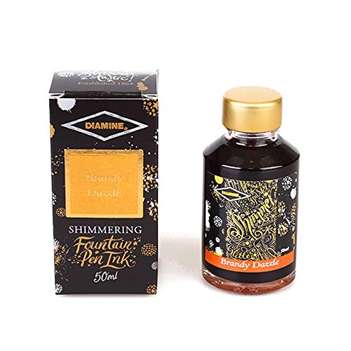 Diamine - Shimmering Fountain Pen Ink, Brandy Dazzle 50ml — image 1