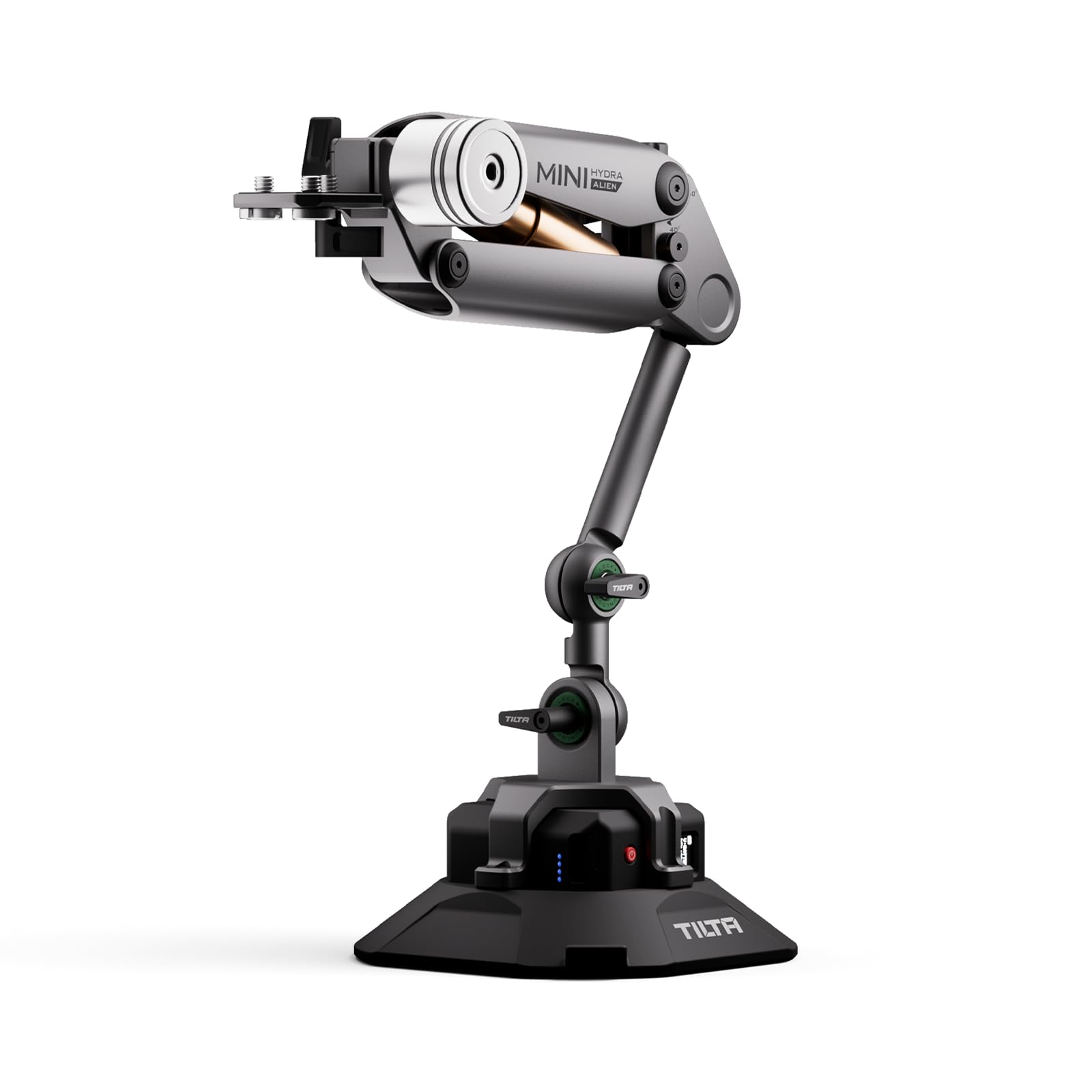 Tilta Hydra Alien Mini Stoßdämpfer mit elektronischem Saugnapf, kompatibel mit DJI Pocket 3, Action 3/4, Insta360 X4/X3 und iPhone, HDA-T15-A-TG