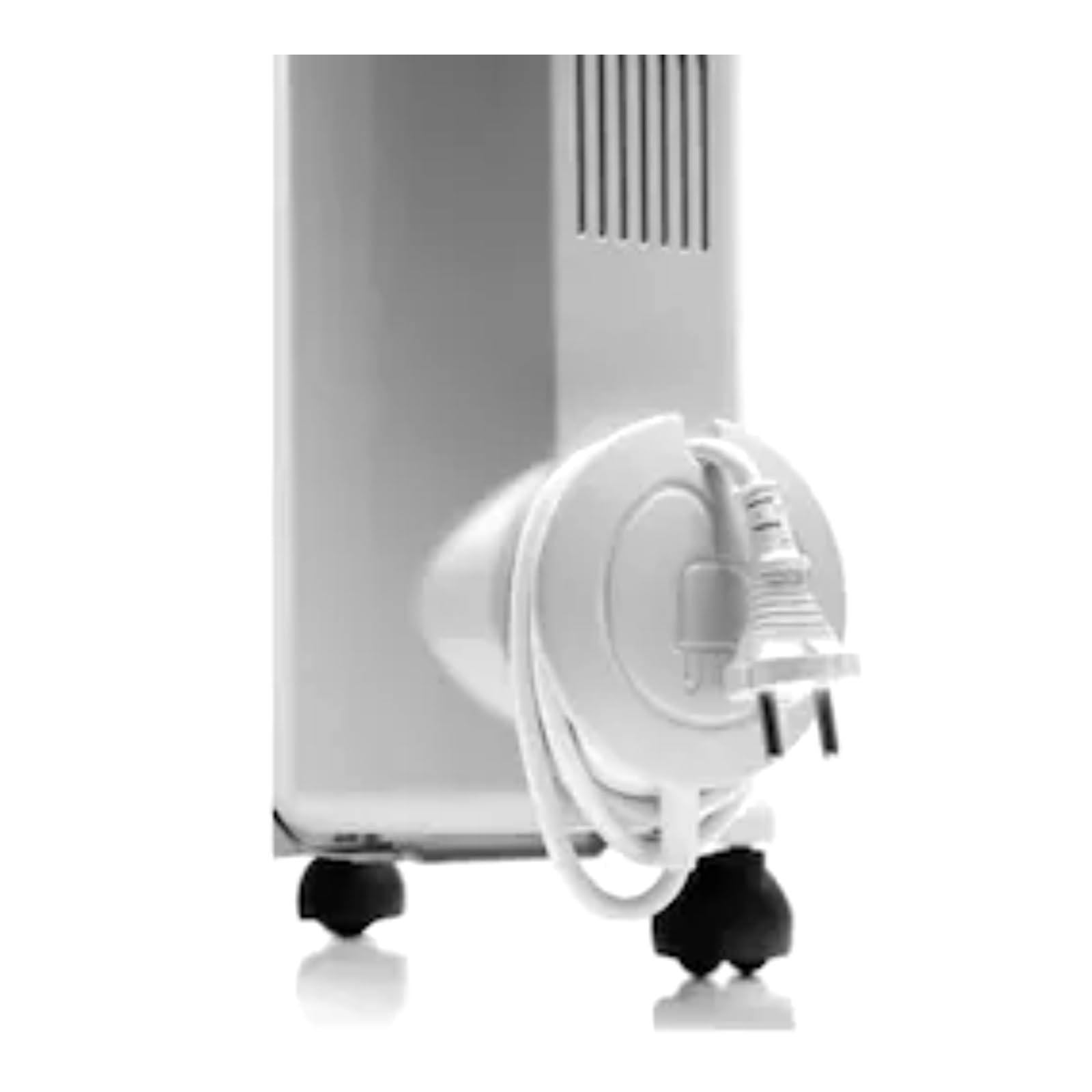 De'Longhi RadiaS Easytronic TRRS1225, Radiateur à Huile, Radiateur Électrique Économe en Énergie avec 12 Ailettes pour Des Pièces Jusqu'à 75m³, 3 Zones Chauffage, Thermostat de Sécurité, Antigel, Gris