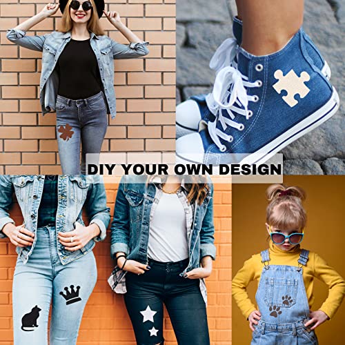 Gygyl 12Pcs 100% Cotton Iron-On Patches, Repair Patches For Clothing, Iron On For Inside Jeans And Clothing Repair (Black) #TOP5