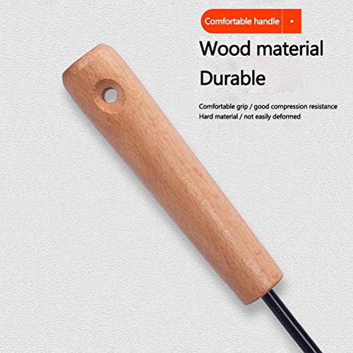 Yunobi Hand-Unkrautjäter, Einzelklaue, Gartenhaken, Wurzelentferner, Kultivator mit Holzgriff