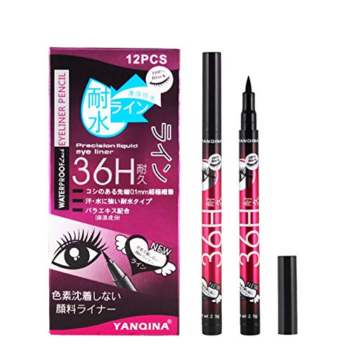Detectorcatty Manufacturers YANQINA Yan Qi Na Eyeliner Pen Durable Waterproof and Sweat Proof Eyeliner Pen Does not dye