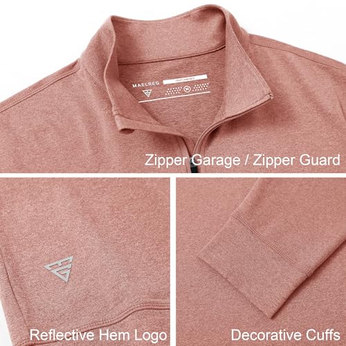 M MAELREG Mens Quarter Zip Pullover Sport Casual Long Sleeve Mock Neck Midlayer Half Zip Golf Sweatshirts for Men by M MAELREG - Image 5