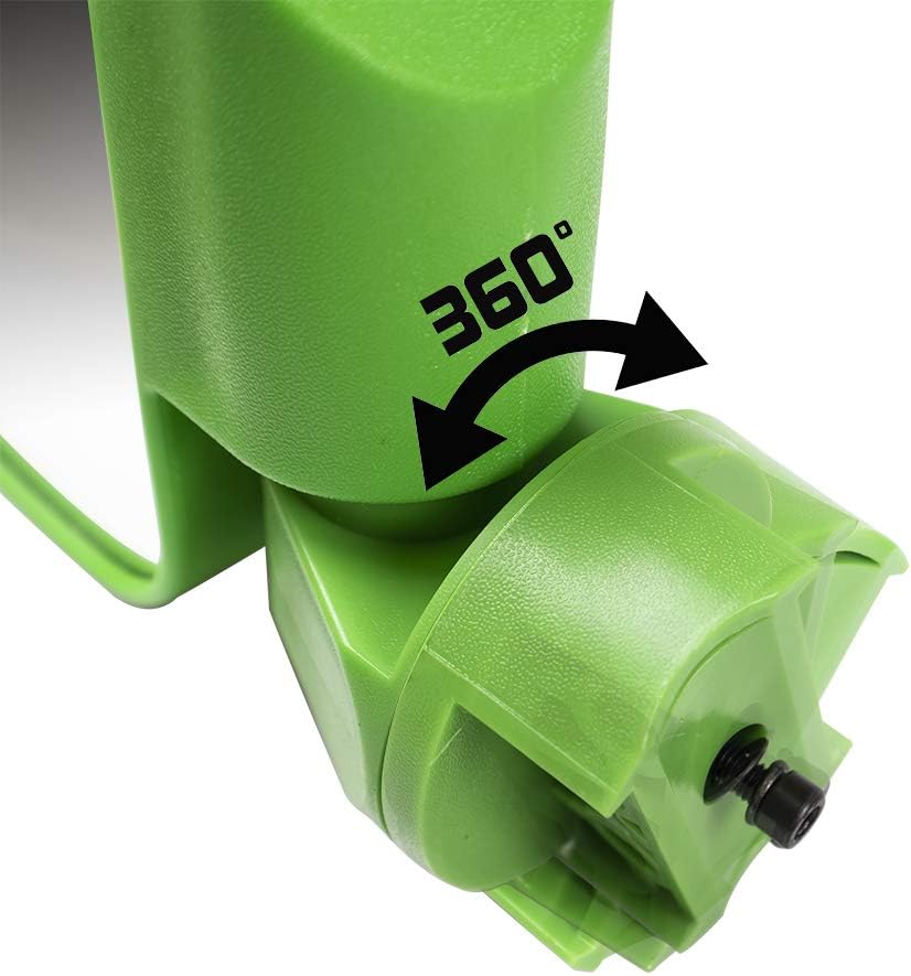 NICHE Green Breakaway Rear Side View Mirror Combo for Offroad UTV 1.75 Inch Roll Cage Bar