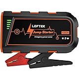 LOFTEK Car Battery Jump Starter (Up to 7.0L Gas or 5.5L Diesel Engine), 1000A Peak Portable Jump Box for Vehicle12V Power Pack Auto Battery Booster Car Starter with Built-in LED Light, Orange