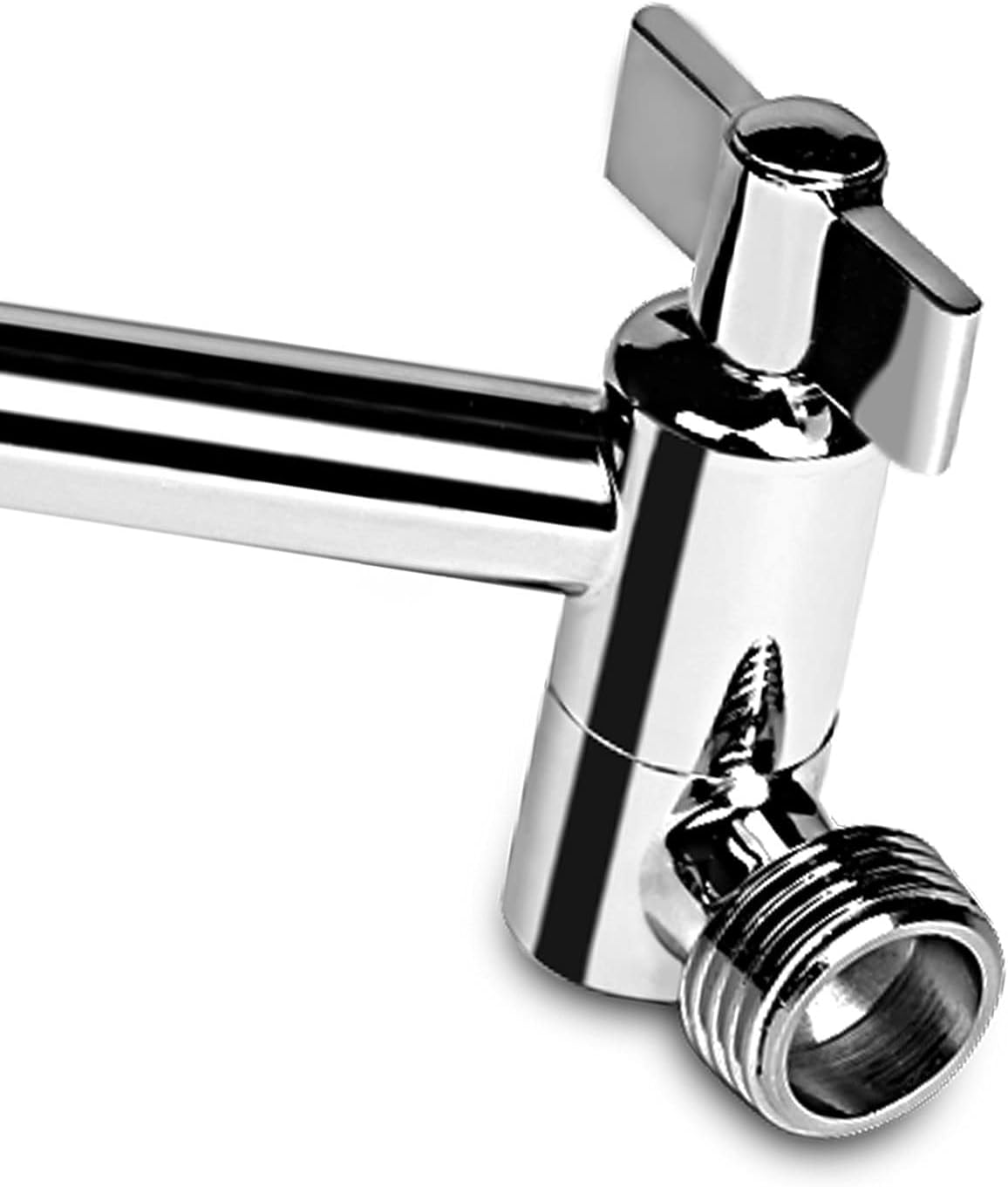 Blue Ocean 11 Inch Shower Arm SA001 Universal Adjustable Height Solid Brass Shower Head Extension Arm, Anti-leak & Rust-Proof