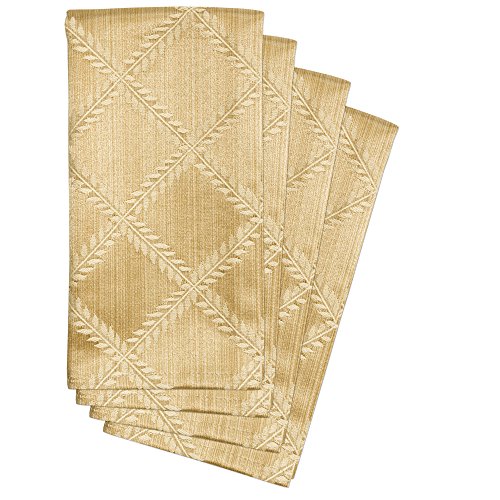 Lenox Laurel Leaf Set of 4 Napkins, Gold