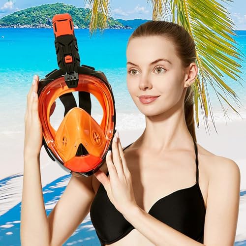 Máscara de snorkel anti-niebla panorámica para buceo en vacaciones 3