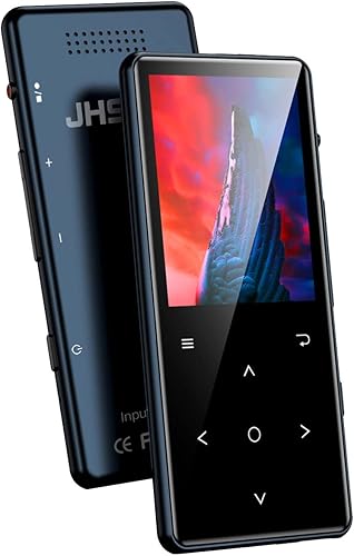 JHSNOEL - Reproductor de MP3 de 64 GB con Bluetooth 52 reproductor de música con altavoz HD integrado grabadora de voz función de libro electrónico