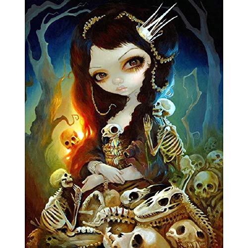 Diopn 5D Pintura Diamante Diamante De Mosaico De Esencia De Hueso Blanco(Diamante...