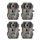 Stealth Cam 10 MP HD Video No Glow Hunting Scouting Game Trail Camera (4 Pack)