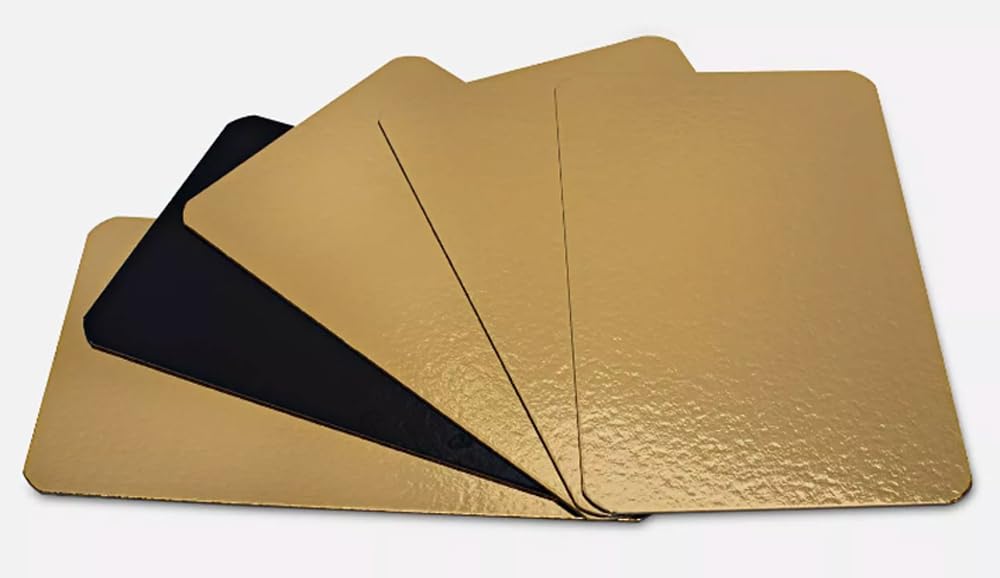 6" x 8" Smoked Salmon Fishboard Charcuterie Boards Gold/Silver Food Vacuum Deli Bakery Boards 50 pack